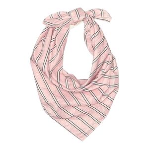 Victoria's Secret Printed Logo Striped Square Scark Neckerchief Pink & Black